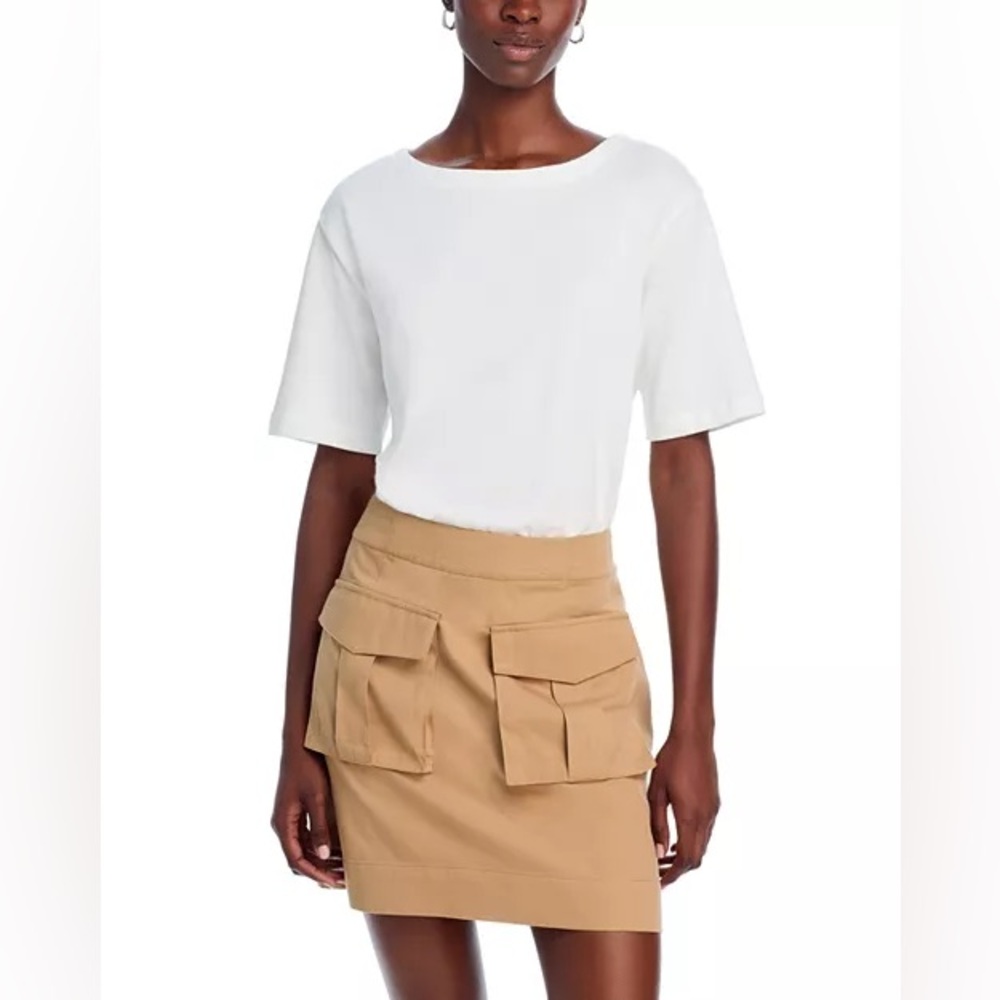 Veronica Beard Twofer Utility Dress Khaki/White • XL